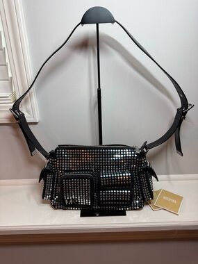 Michael Kors Black Studded Dakota Bag